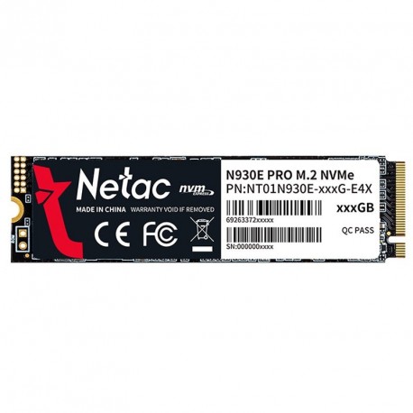 SSD disk 256GB NVMe NETAC, N930E PRO 1.3