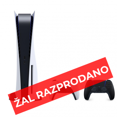 Igralna konzola PlayStation 5 + dodaten kontroler (črn)