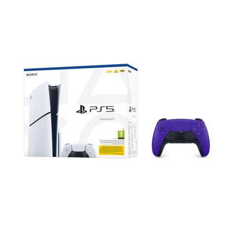 Igralna konzola PlayStation 5 Slim + dodaten DualSense kontroler (vijoličen)