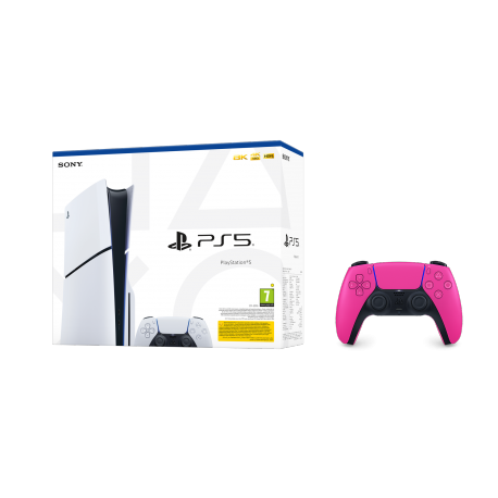 Igralna konzola PlayStation 5 Slim + dodaten DualSense kontroler (roza)
