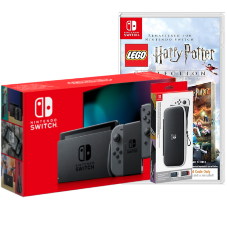 Igralna konzola Nintendo Switch, grey Joy-Con, torbica + igra Harry Potter LEGO