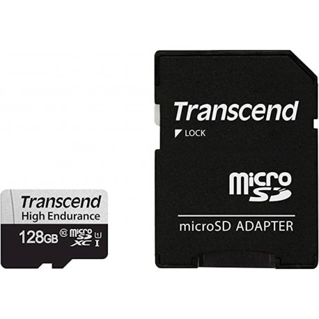 Pomnilniška kartica SDXC TRANSCEND micro 128GB, C10, U1, adapter
