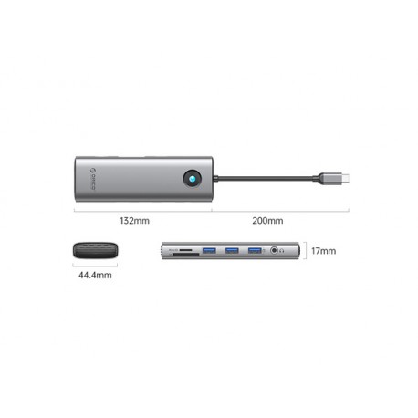 Priključna postaja USB-C, 10 v 1, ORICO PW11-10P