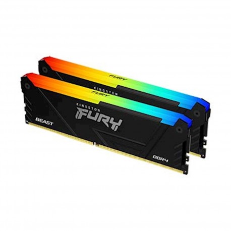 Pomnilnik DDR4 16GB (2x8GB) 3733MHz FURY Beast RGB, KF437C19BB2AK2/16