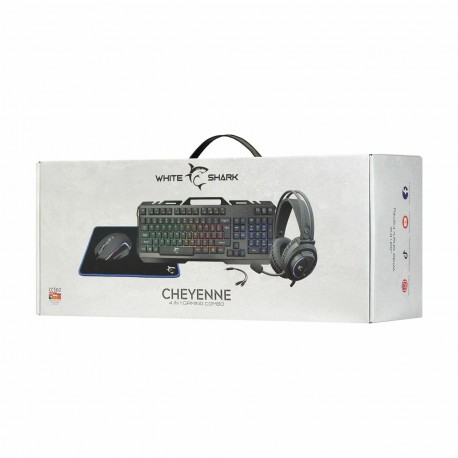 Komplet tipkovnica, miška, slušalke, podloga WHITE SHARK GC-4103 CHEYENNE