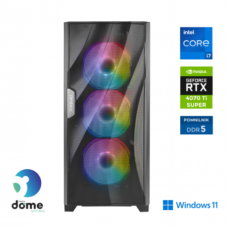 Računalnik ANNI Gamer Elite i7-14700KF / RTX 4070S Ti / 32 GB / 2 TB / W11H