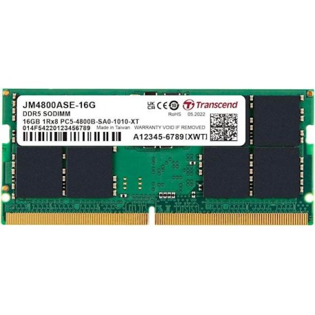 Pomnilnik SODIMM 16GB DDR5 4800MHz Transcend, JM4800ASE-16G