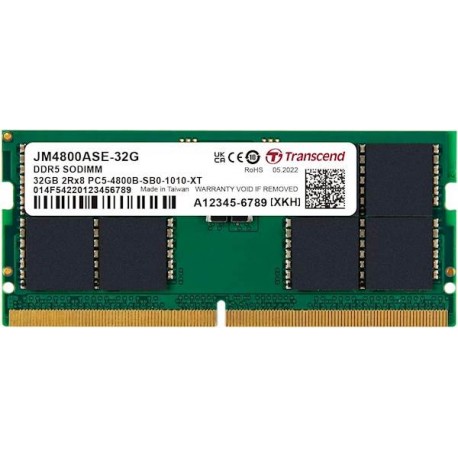 Pomnilnik SODIMM 32GB DDR5 4800MHz Transcend, JM4800ASE-32G