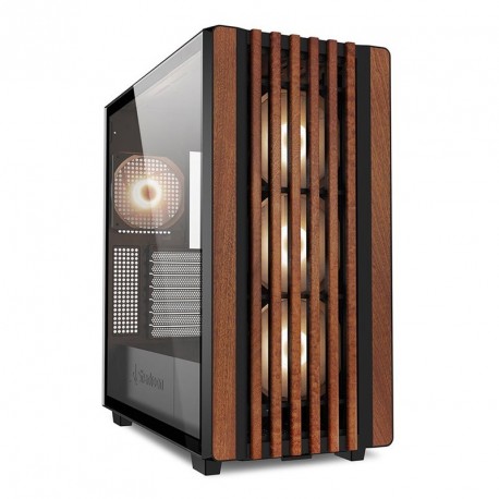 Ohišje SHARKOON REBEL C70G midiATX RGB, okno, črno/rjavo