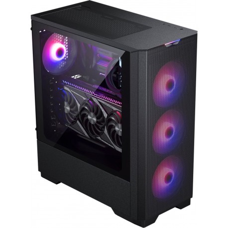 Ohišje PHANTEKS ECLIPSE G300A D-RGB TEMPERED GLASS, črno