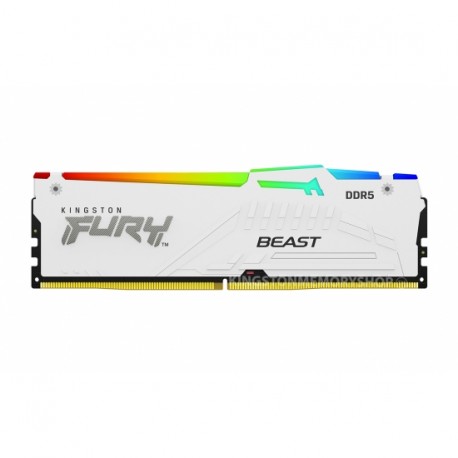Pomnilnik DDR5 16GB 6800 FURY Beast White RGB XMP