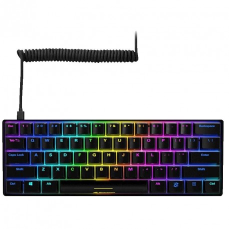 Tipkovnica USB SHARKOON SKILLER SGK50 S4, rdeča