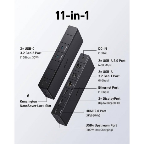 Hub Anker 568 USB-C 11 v 1, A83993A1