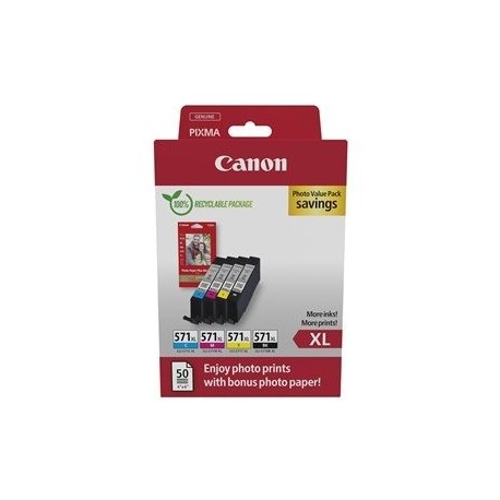 Črnilo CANON CLI-571XL, komplet