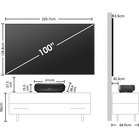 Televizor HISENSE 100L9HD