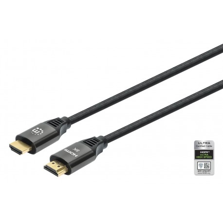 Kabel MANHATTAN HDMI z Ethernetom, 1m črn
