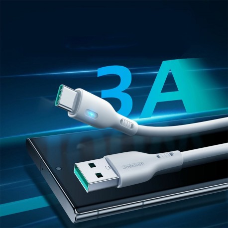 Kabel Joyroom USB-A v USB-C, 1.2m bel, S-UC027A13W1