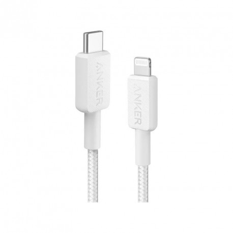 Kabel Anker 322, USB-C na Lightning, pleten kabel 0.9m bel, A81B5H21