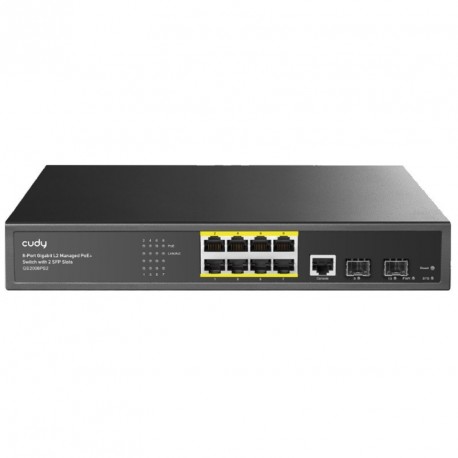 Stikalo (switch) CUDY GS2008S2 8-Port L2, 2xSFP