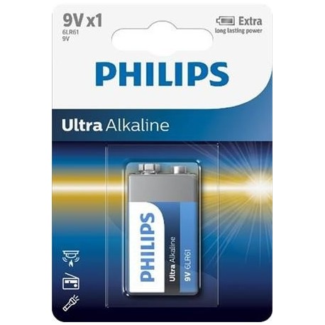 PHILIPS BATERIJA 9V ULTRA 1 KOS