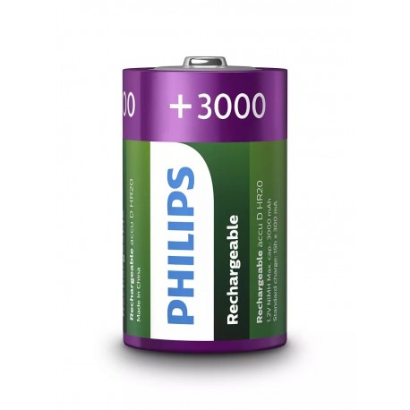 PHILIPS BATERIJA D POLNILNA 1,2V, 3000mAh