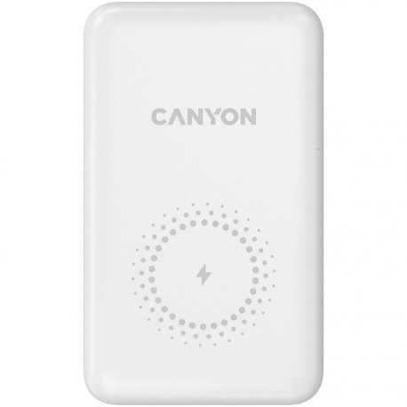 Prenosna baterija Powerbank CANYON PB-1001, 10000mAh, bel