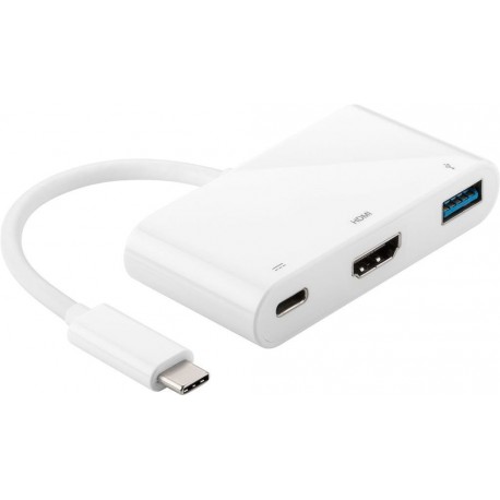 USB-C Hub MicroConnect MC644881, USB-C, USB-A 3.0, HDMI