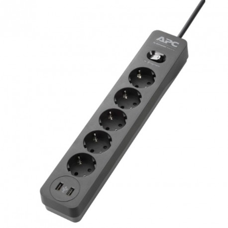Prenapetostna zaščita APC SurgeArrest Essential PME5B-GR 5xSchuko 2xUSB 230V