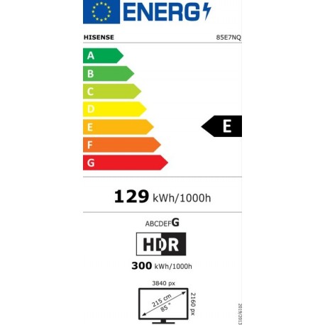 Televizor QLED HISENSE 85E7NQ