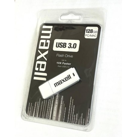 USB kjuč MAXELL 128GB, bel