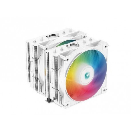 Hladilnik DeepCool AG620 WH ARGB, 2x 120mm, 260W TDP, bel,