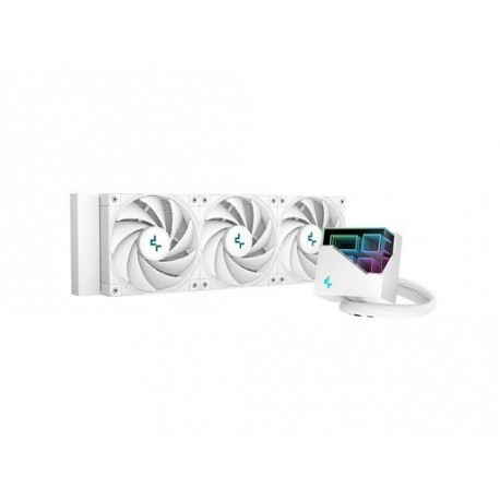 Vodno hlajenje AIO DeepCool LT720 WH, 360mm, RGB, bel