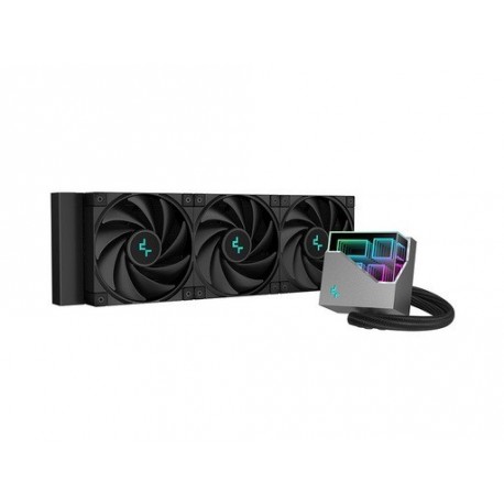 Vodno hlajenje AIO DeepCool LT720, 360mm, RGB, črn