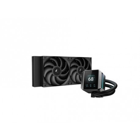 Vodno hlajenje AIO DeepCool MYSTIQUE 240, 240mm, LCD, črn