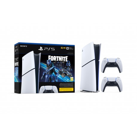 Igralna konzola PlayStation 5 Slim Digital (Fortnite) in dodaten kontroler (bel)