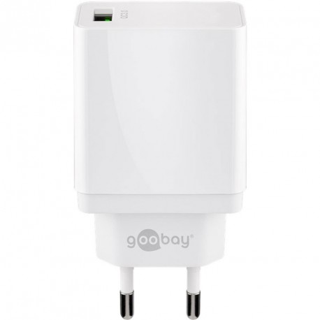 Polnilec Goobay USB QC3.0 (18W) bel