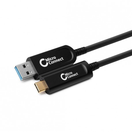 Kabel MicroConnect optični USB C-A 3.2, 10m, črn
