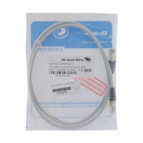 Mrežni kabel Leviton patch SFTP CAT.6 1m siv, 6050000