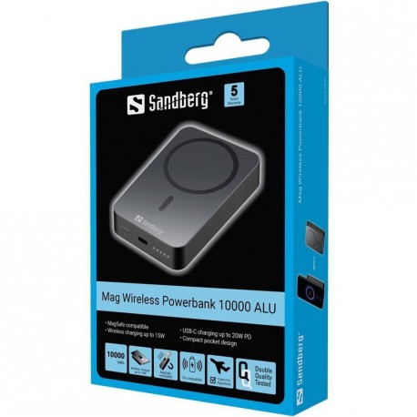 Prenosna baterija Powerbank Sandberg, MagSafe, 10.000mAh