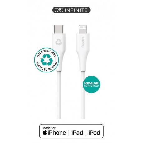 Kabel eSTUFF INFINITE USB C-Lightning, 1m, bel