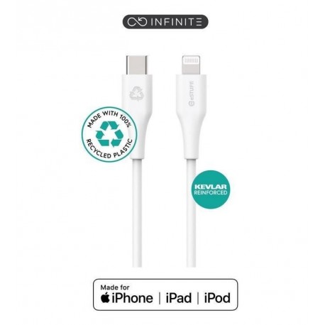 Kabel eSTUFF INFINITE USB C-Lightning, 2m, bel