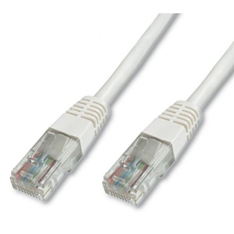 Priključni kabel za mrežo Cat5e UTP 1m bel