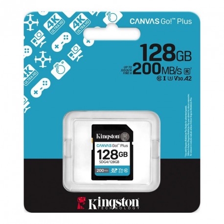Spominska kartica SD KINGSTON Canvas Go! Plus, 128GB