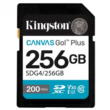 Spominska kartica SD KINGSTON Canvas Go! Plus, 256GB