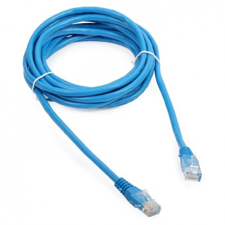 Priključni kabel za mrežo Cat5e UTP 3m moder