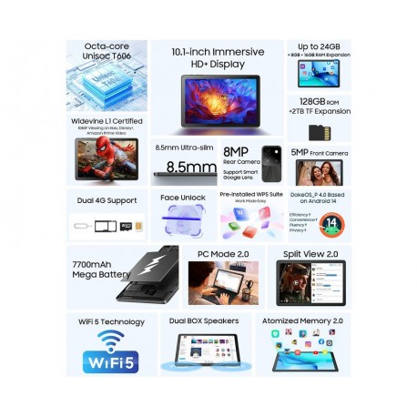 Tablični računalnik Blackview TAB 60 PRO LTE, 8GB, 128GB