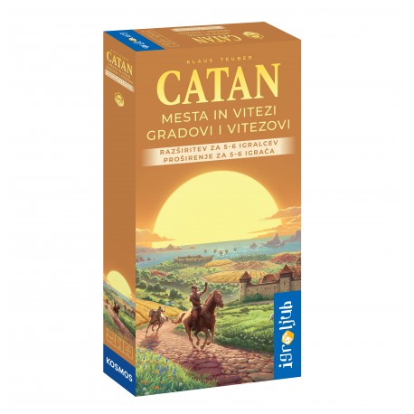 Družabna igra Catan dodatek za 5/6 igralca Mesta in vitezi
