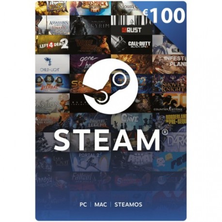 Steam vavčerji v vrednosti 100€