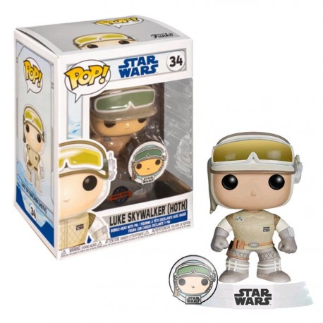 Figura FUNKO POP STAR WARS: LUKE SKYWALKER (HOTH) W/PIN