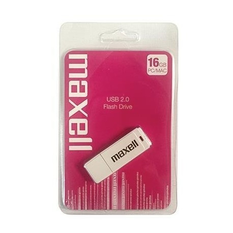 USB kjuč 16GB MAXELL, USB 2.0, bel